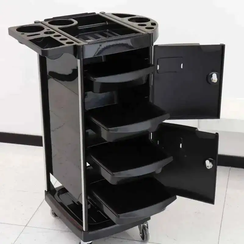 

Barber Style Modern Trolley Multifunctional Japanese Luxury Shop Trolley Beauty Salon Storable Furniture Pousser Un Chariot HBSC