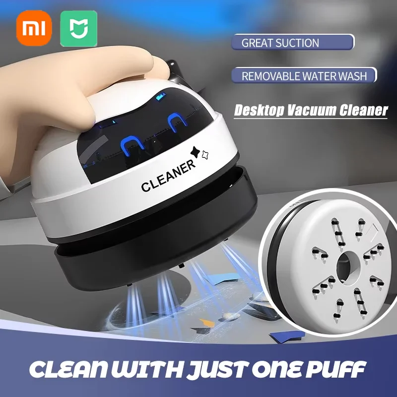 

Xiaomi Desktop Vacuum Cleaner Mini Wireless Cleaner Student Stationery Gift For Home Portable Rechargeable Desktop Cleaners New