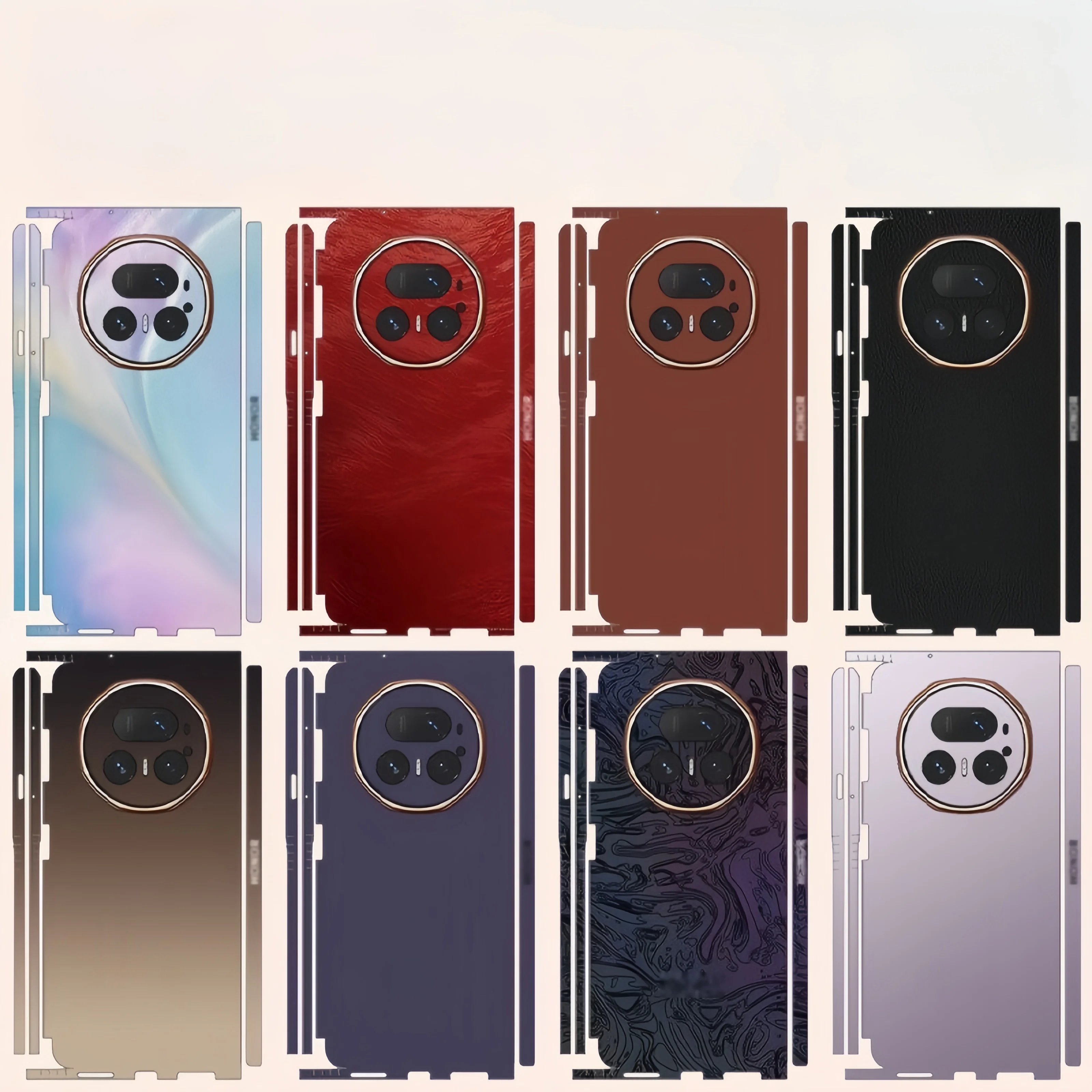 

Colorful Skin For Honor Magic V6 V5 V3 Sticker V2 Back Film VS3 VS2 V Protective Decal Wrap Tear Down Back Screen Protector
