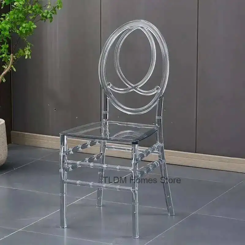 

Chair Home Transparent Dining Banquet Chair Hotel Crystal Chair Wedding Commercial Furniture Outdoor Lounge Chairs For Events