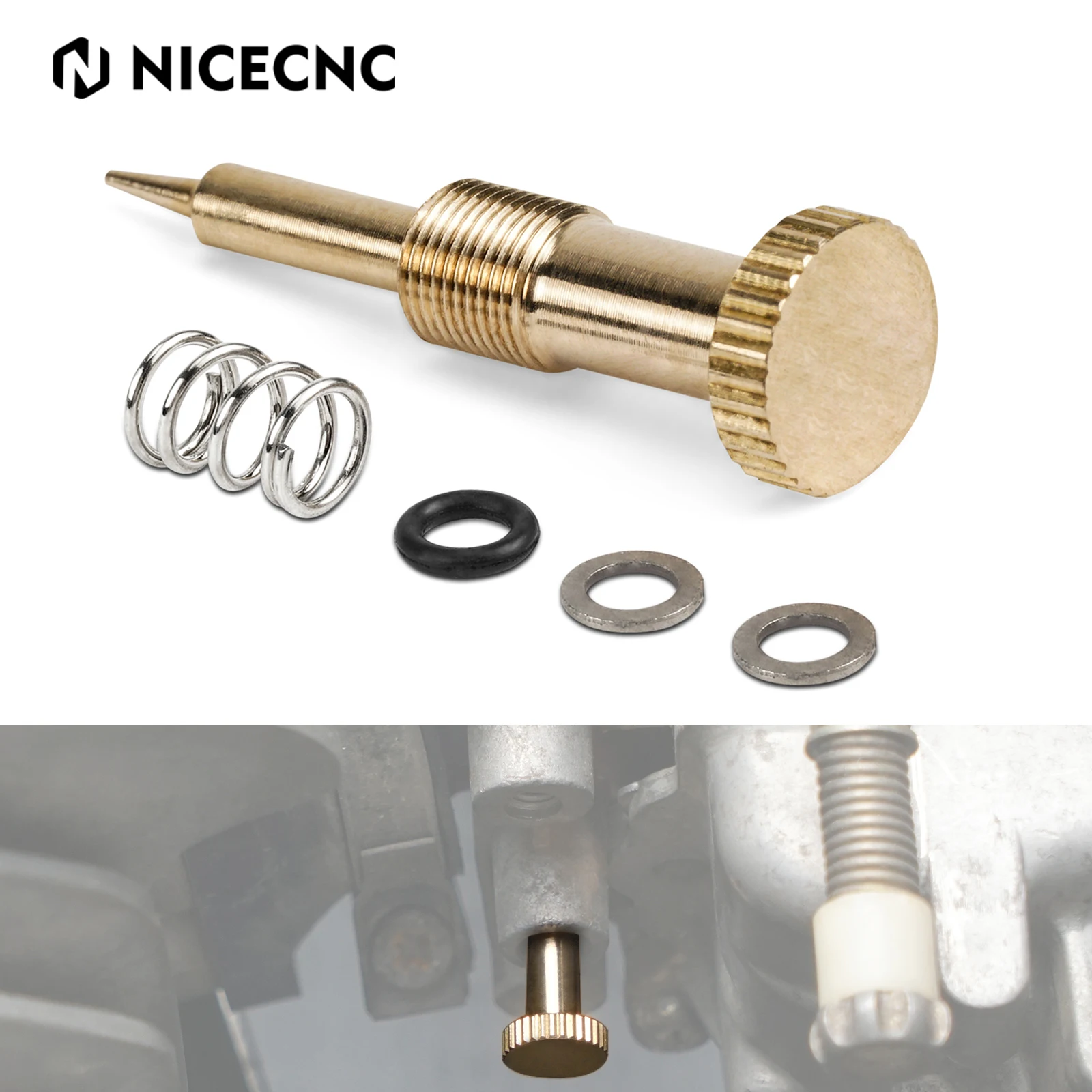 

Удлиненный винт воздушно-топливной смеси NICECNC для Suzuki DR650 S/SE DR 650S DR 650SE 1996-2024 2023 2022 2021 2020 2019 2018 2017