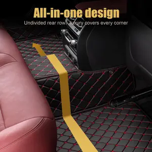 Custom automotive car rugs for men and women, luxury leather, total coverage, Fiat Toro 2018, 2019, 2020, 2021, 2022 12 Main Sales Accessories Fiat Toro - №1