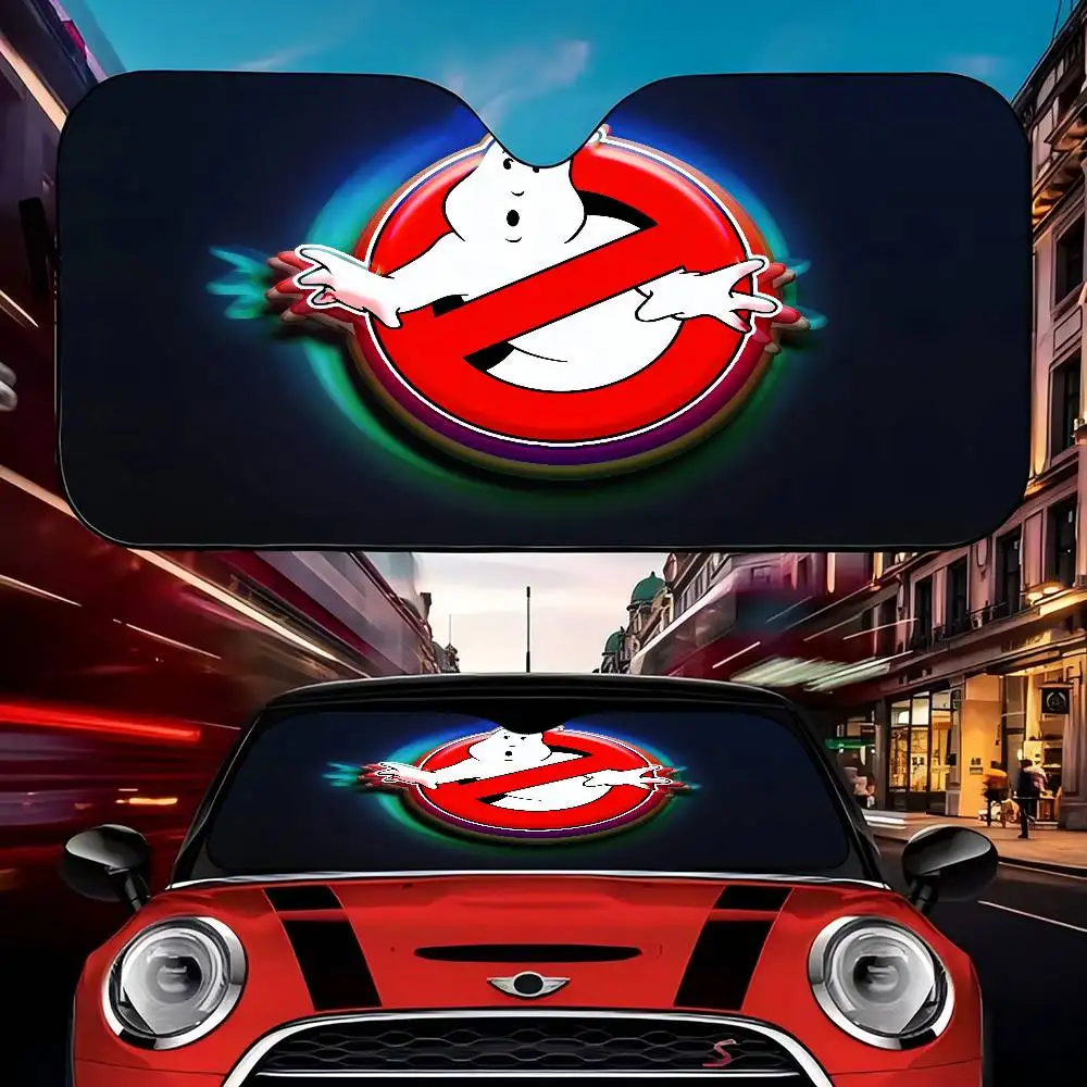 G-Ghostbusters Black Car Sun Shade Front Windshield Coverings Auto Protector Window Visor Men Women SUV Truck