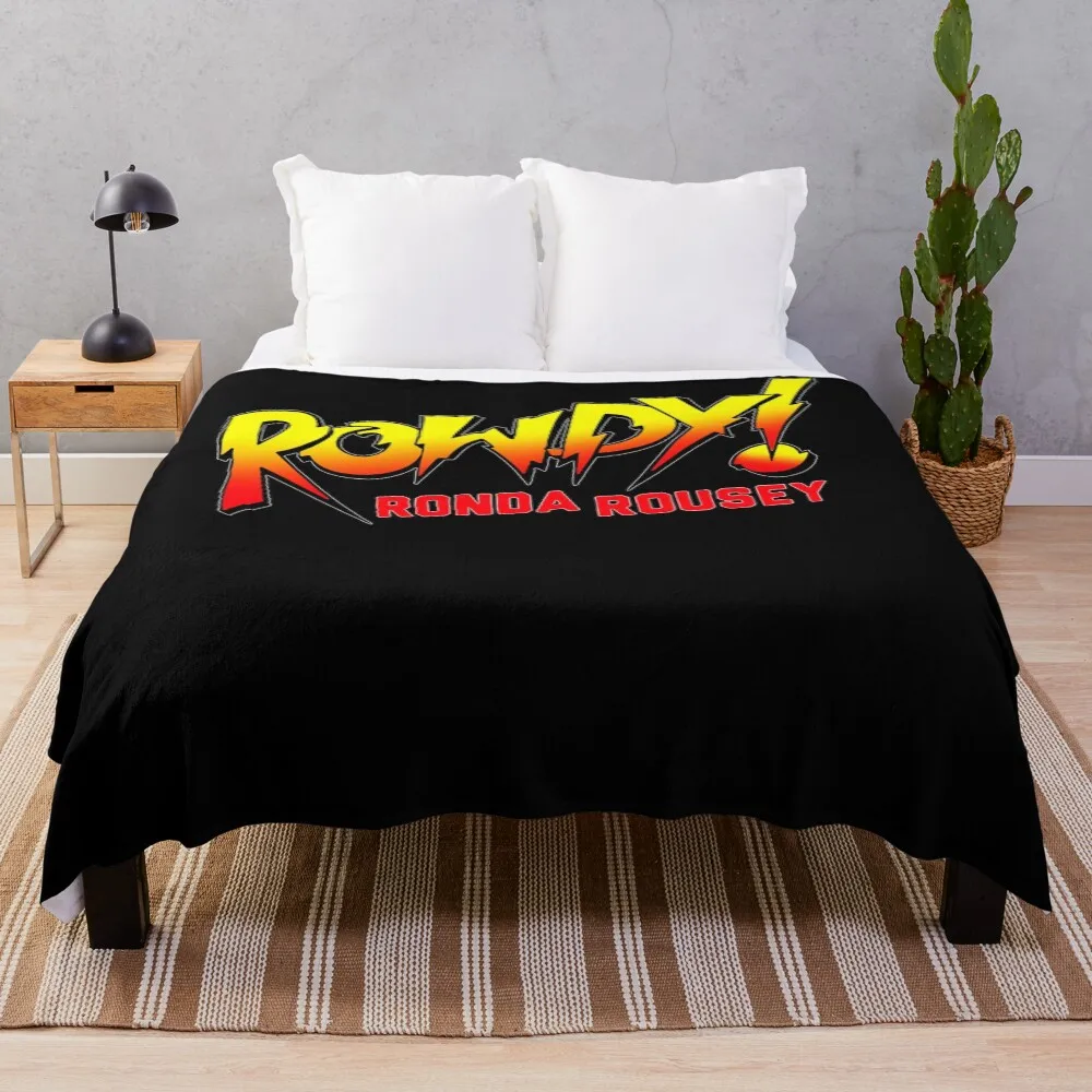 

Ronda Rousey Merch Rowdy Ronda Rousey Throw Blanket Stylish Couch Blanket for Home Living Room