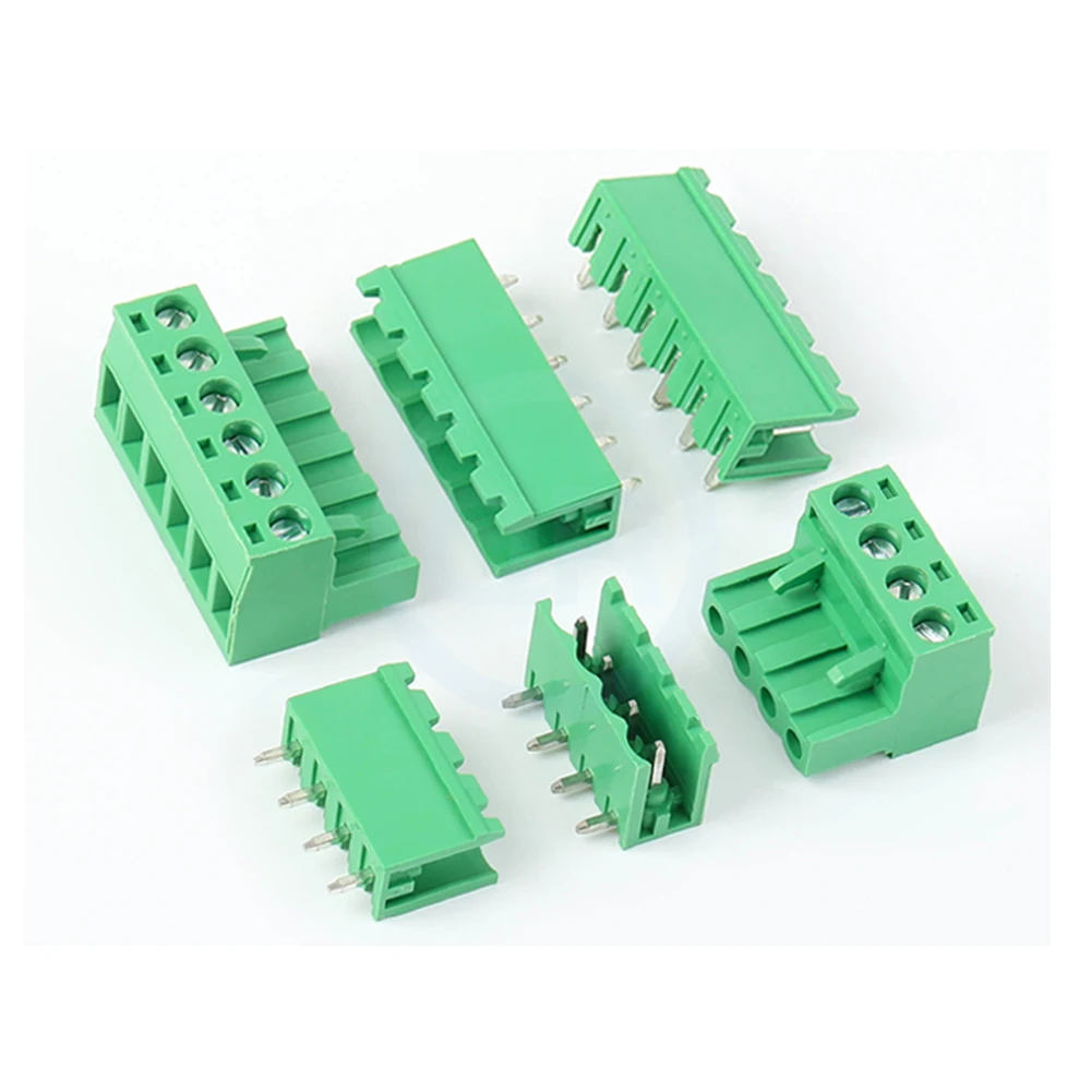 (10 Sets) KF 2EDGK + 2EDGV / 2EDGR Pitch 5.08MM Terminal Block Connector 15EDGK + 15EDGV / 15EDGR 5.08 Screw Socket PCB Screw