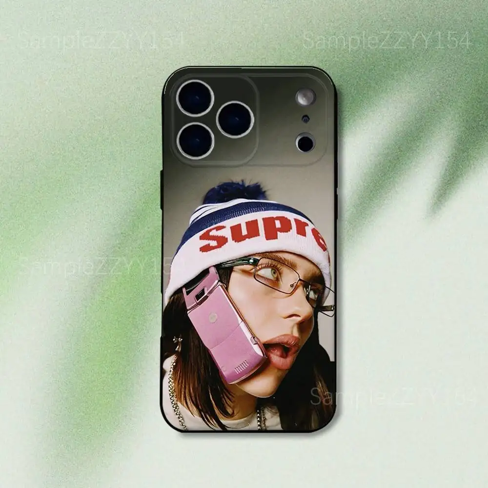 Hit Me Hard And Soft B-BillieS Phone Case For iPhone 17,16,15,14,13,12,Pro,Max,Plus,E,SE4,Air,Mini Black Soft Funda - Image 2