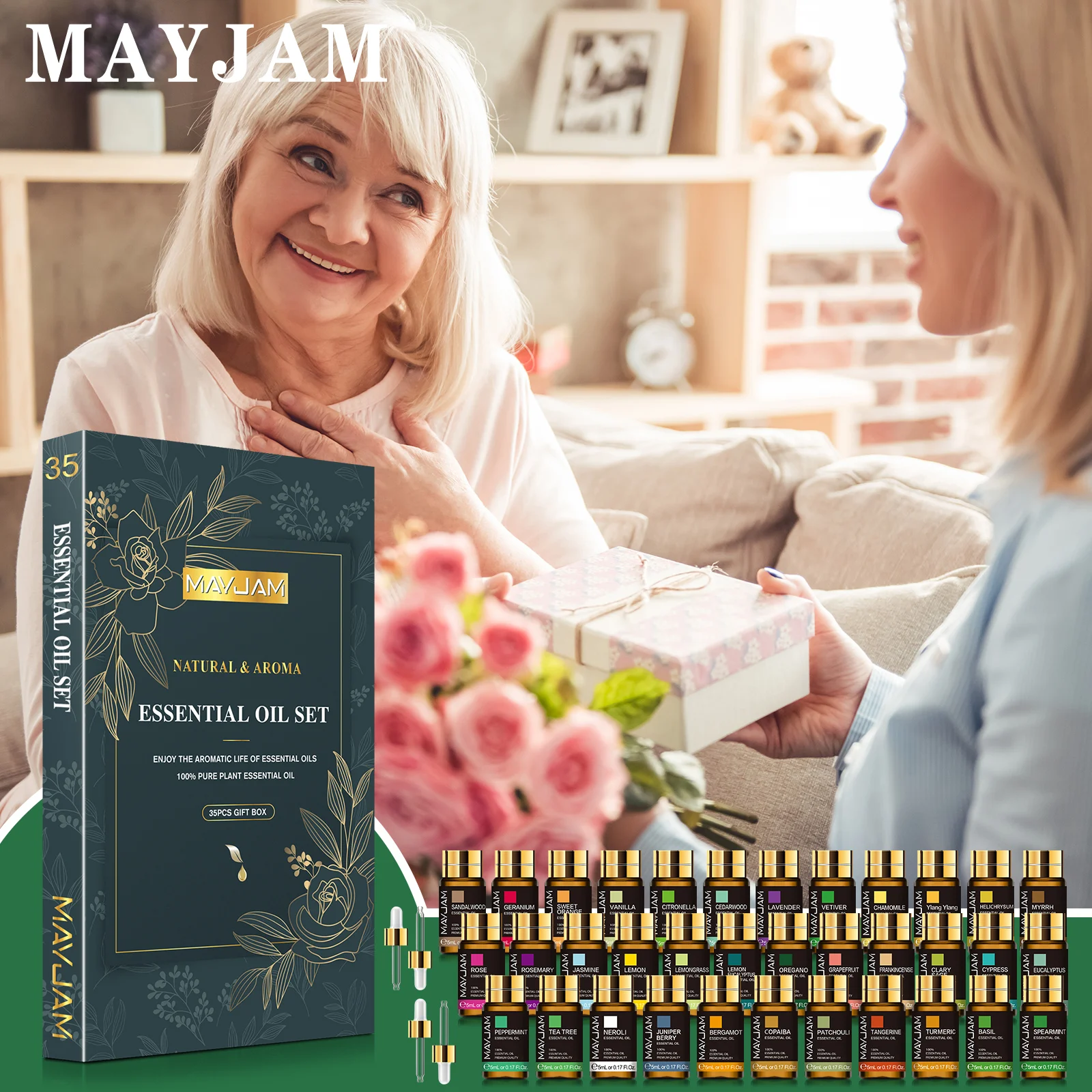 MAYJAM 35 teile/satz Ätherische Öle Für Luftbefeuchter Diffusor Brenner Duftkerze Seifen Lufterfrischer Schnelle Lieferung – Detail 1