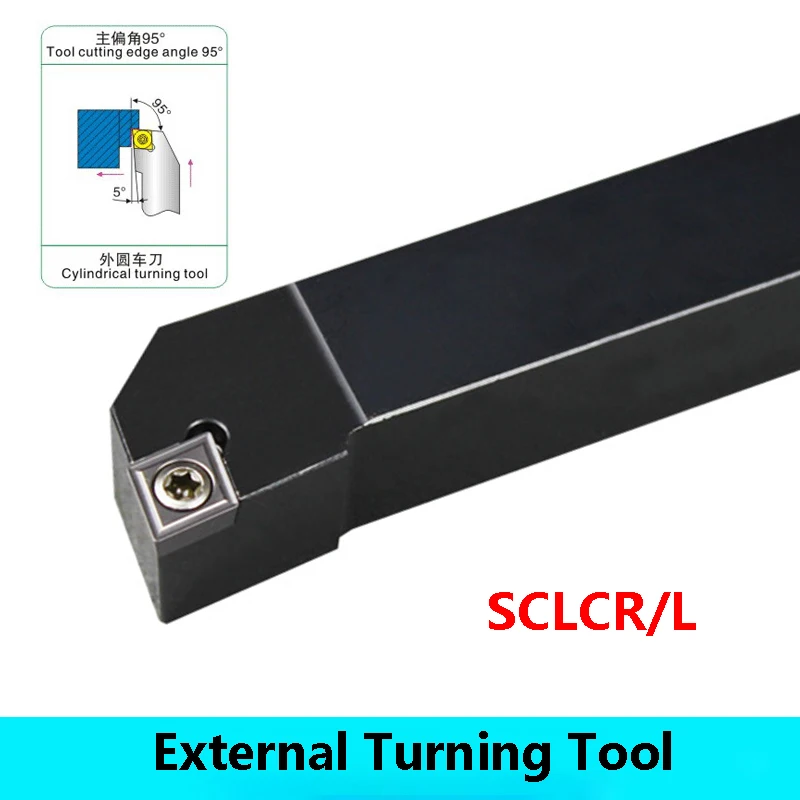 LIHAOPING SCLCR SCLCL SCLCR1212 SCLCR1616 SCLCR2020K09 SCLCR2525M09 External Turning Tool Holder Lathe CNC Bar Cutting Tools Set