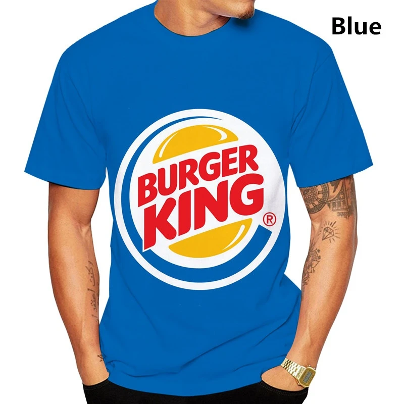 2024 Summer Burger King Men\'s Women New Fashion 3D Printed T-Shirt Casual Cool Short Sleeve Print Shirts For Men Tee Tops