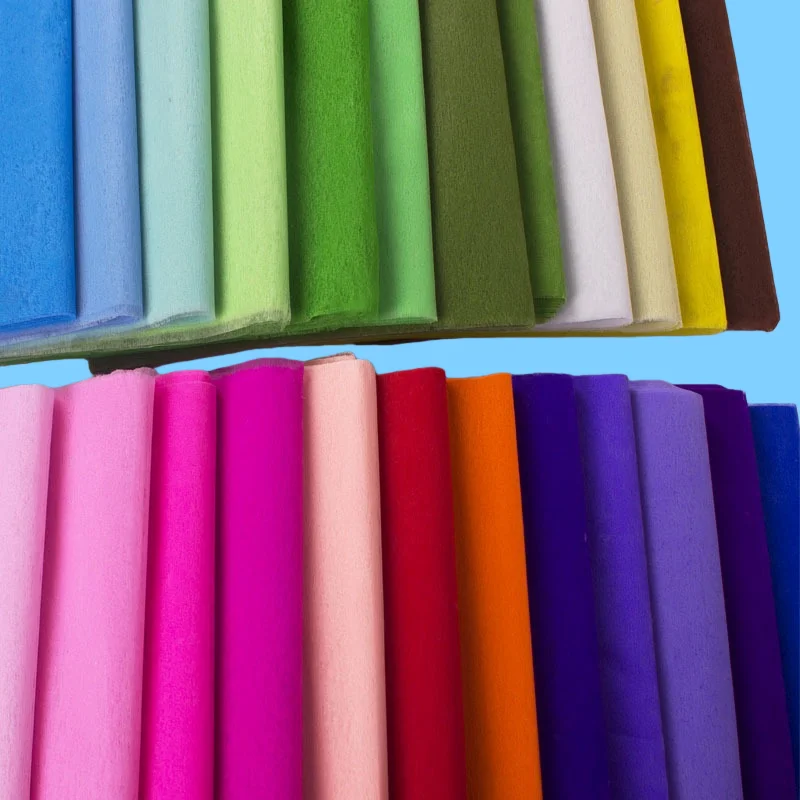 Fogli di carta di cotone multicolore 48x48 cm 28 fogli/confezione Stampa a inchiostro per artigianato fai da te Confezione regalo Scrapbooking Rifornimenti d'arte