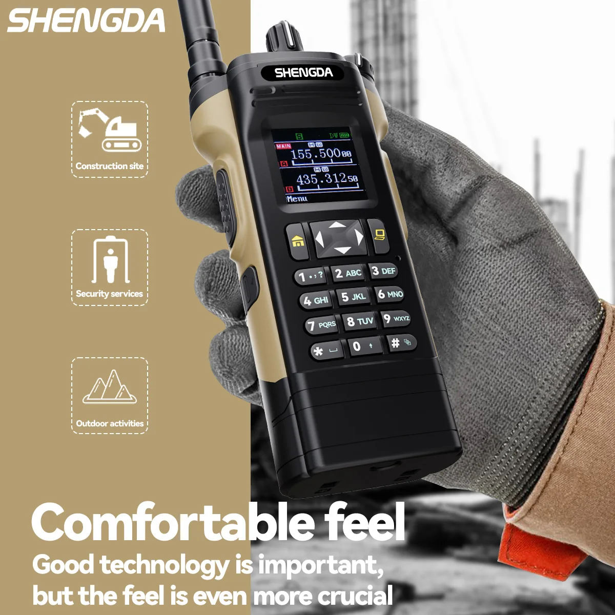 SD-APX8000 ハンディトランシーバー 多色展開 長時間使用可能な大容量バッテリー搭載