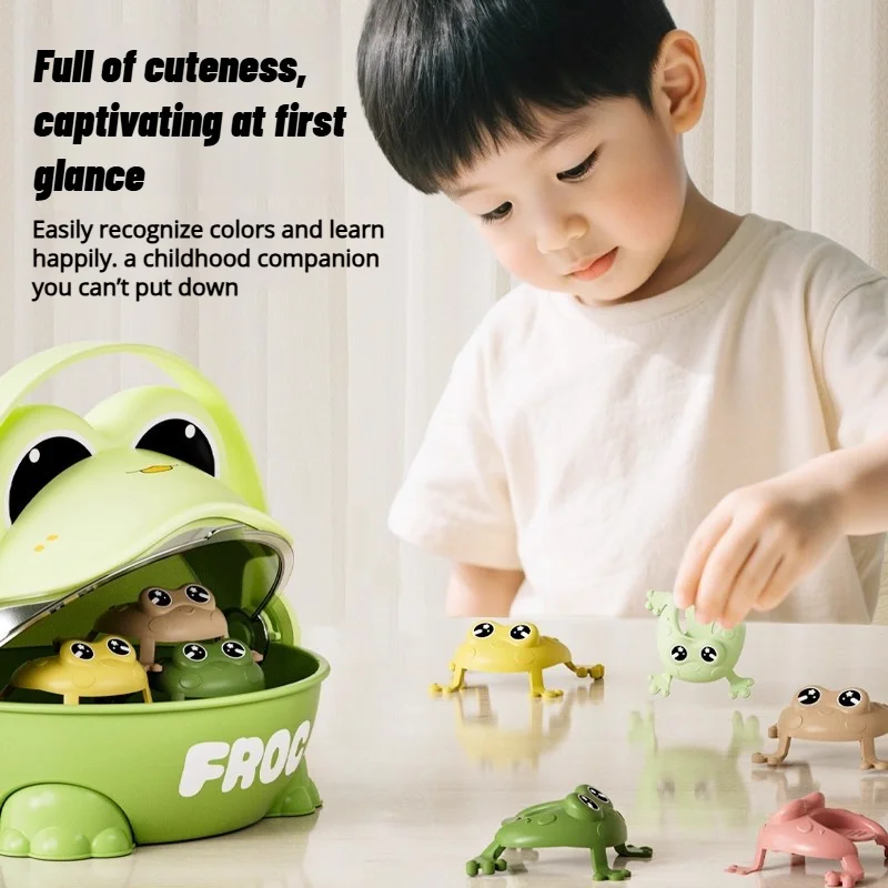 15pcs Kids Jumping Frog Fidget Toys Bounce Stress Relief Anxiety Parent-child Party Bag Fillers Gifts