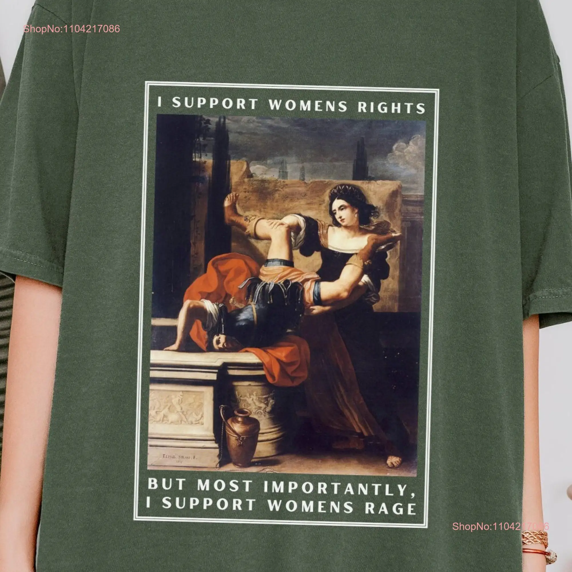 Womens Rights T Shirt Rage Unhinged Feminist Timoclea Killing Her Rapist Raging Misandrist Pro Choice