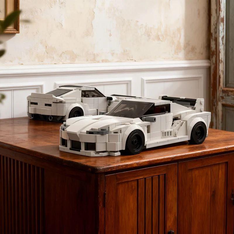 954pcs MOC Widebody Toyota Supra Combo Pack City Champions Model Building Blocks Toy Construction Christmas Gift Assemble DIY