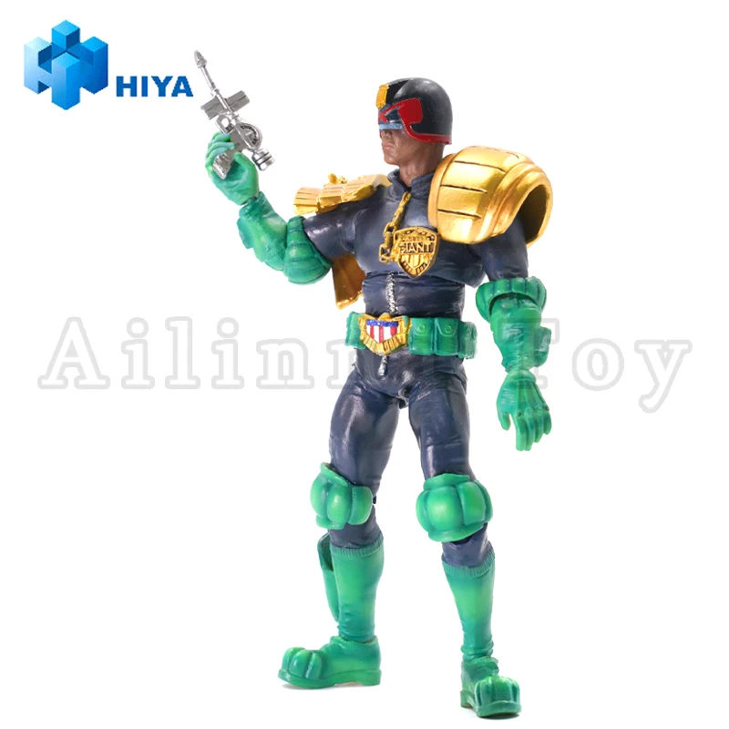 HIYA 1/18 4inch Action Figure Exquisite Mini Series Judge Dredd Judge Giant Anime For Gift