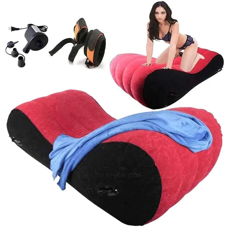 

New Toughage Sex Furniture Inflatable Sofa Lounge Chair With Handle Support Bondage Adult Sex Position Assist Air Mattress