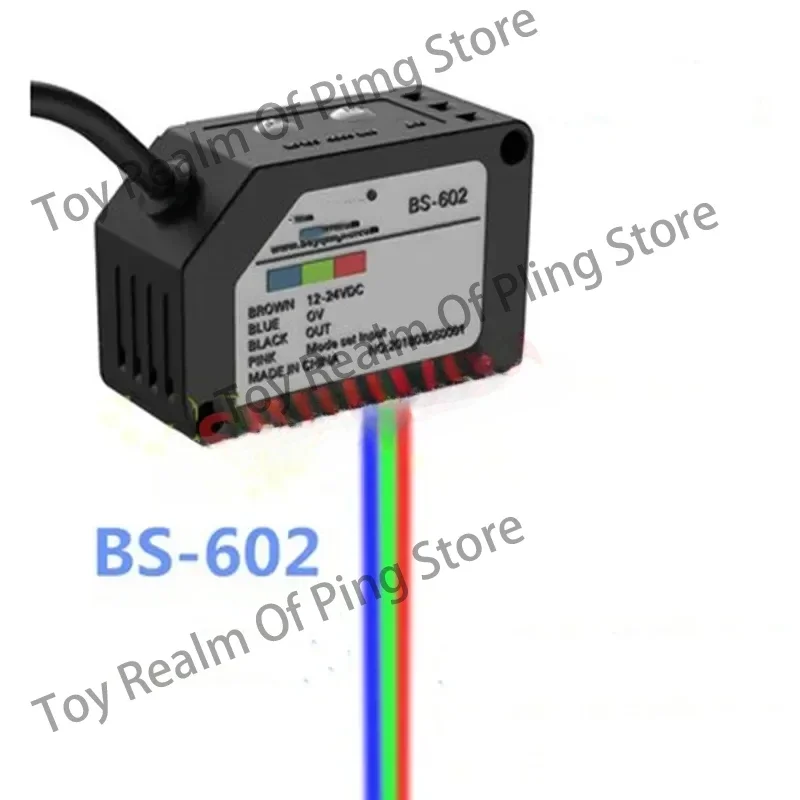 BS-602 Fast Speed NPN BS-602P PNP Color Code Sensor RGB Photoelectric Strip Light Separation Cloth  Spraying Can Shake