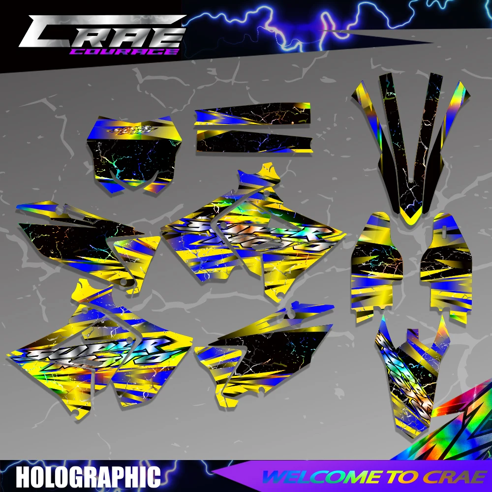 

Motorcycle Stickers Kits For SUZUKI 125-250 RM 2001-2008 Polisport resyling Full Graphics Decals Background Custom Decoration