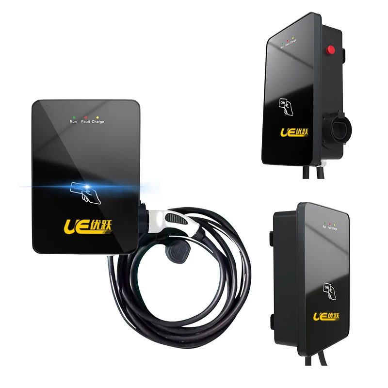 Cargador EV de 3,5 kW ca con Tipo 2/Tipo 1/GB/T, Cable de carga inteligente Evse Ev montado en la pared, tipo 2, 4 metros, 12 Tipo a, 1 piezas