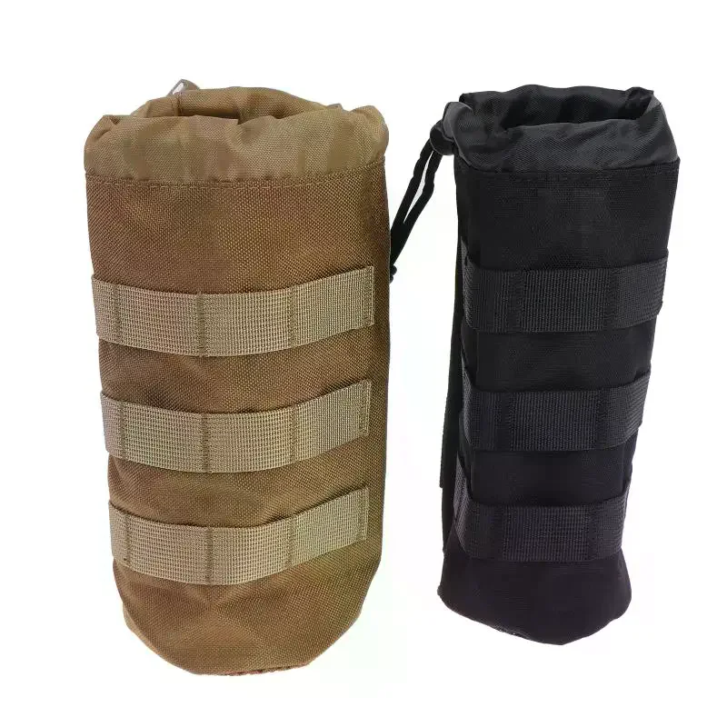 1PC Outdoor Molle Water Bottle Bag Pouch Holder, Travel Camping Hiking Cycling Fishing Hunting Kettle Carrier