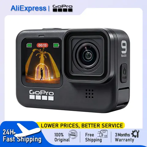 고프로 히어로9 블랙 액션 카메라 4K 5.2K 비디오 20MP 컬러 전면 스크린 라이브 헬멧 고 프로 9 스포츠 카메라