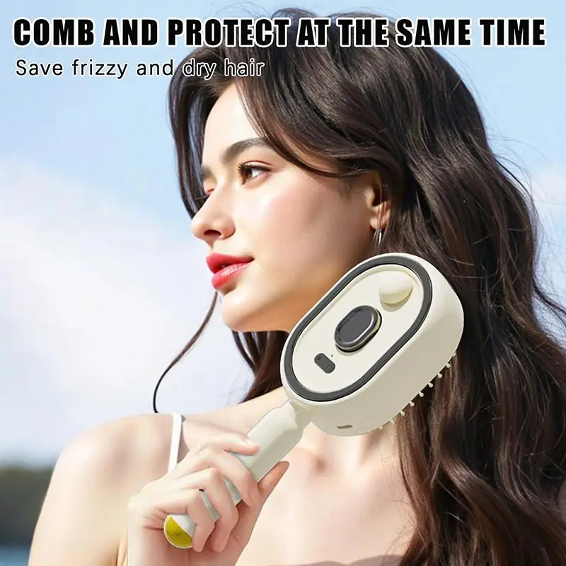 Multifunctional Massage Spray Comb With Scalp Massage And Hydrating Mist Function For Home Head SPA Daily Hair Care