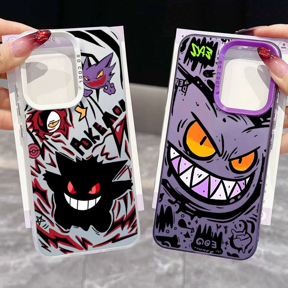 

Gengar Cute Anime Fashion Cover For OPPO Realme 14 13 12 11 10 9i 9 Pro Plus Colorful Cool Funda Phone Case shell