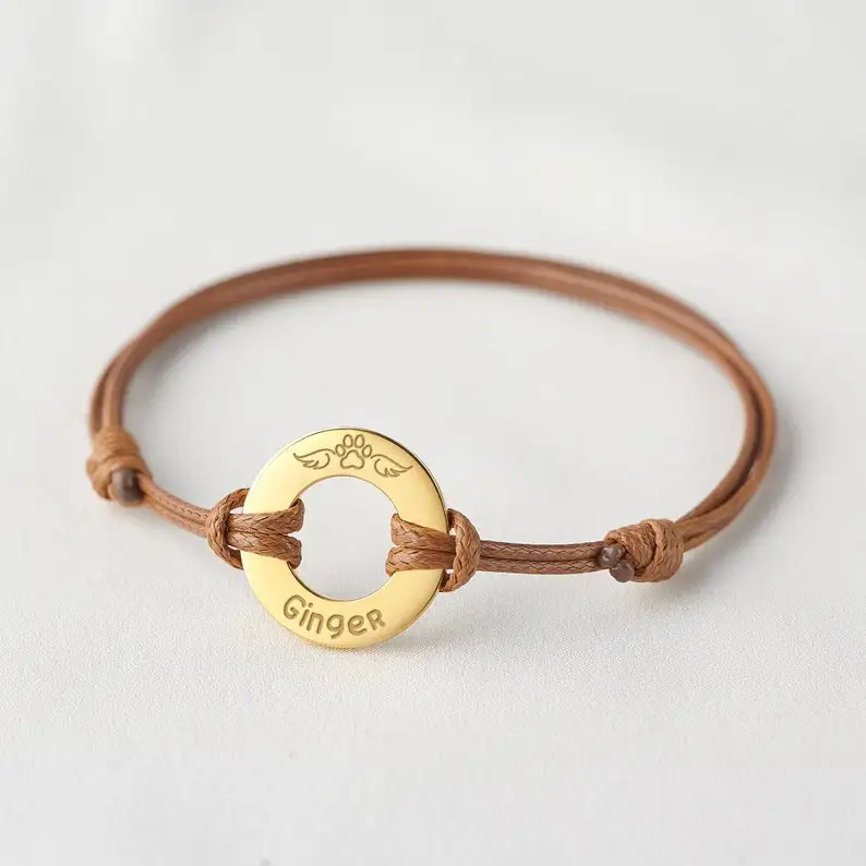 Pulsera con nombre para mascotas, regalo para amantes de las mascotas, regalo para madres, perros y gatos, regalo para amantes de los perros, regalo