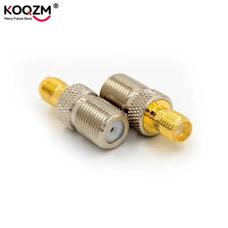 1pcs Straight RF Coax Adapter F To SMA Convertor F Female To SMA Female Connector F Type Female Jack To SMA Female Plug