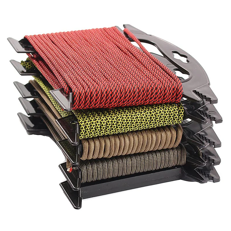 

Black EDC 550 Winder Spool Cord Tidy Holder Fishing Line Winder for Camping Outdoor Multipurpose Mini Gadget