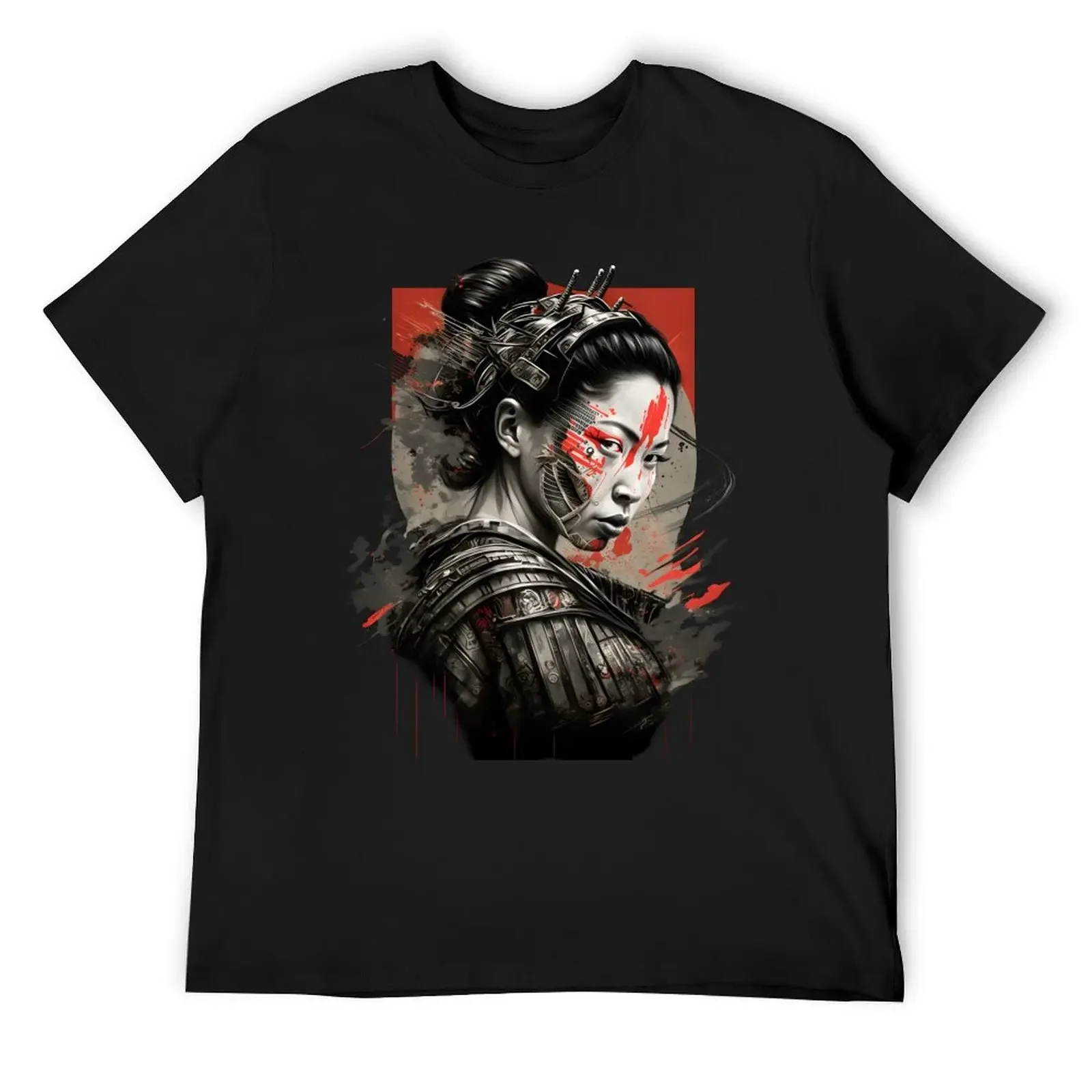 

Japanese female warrior - Onna Bugeisha T-Shirt street wear customs anime tshirt summer shirt Men's cotton t-shirt