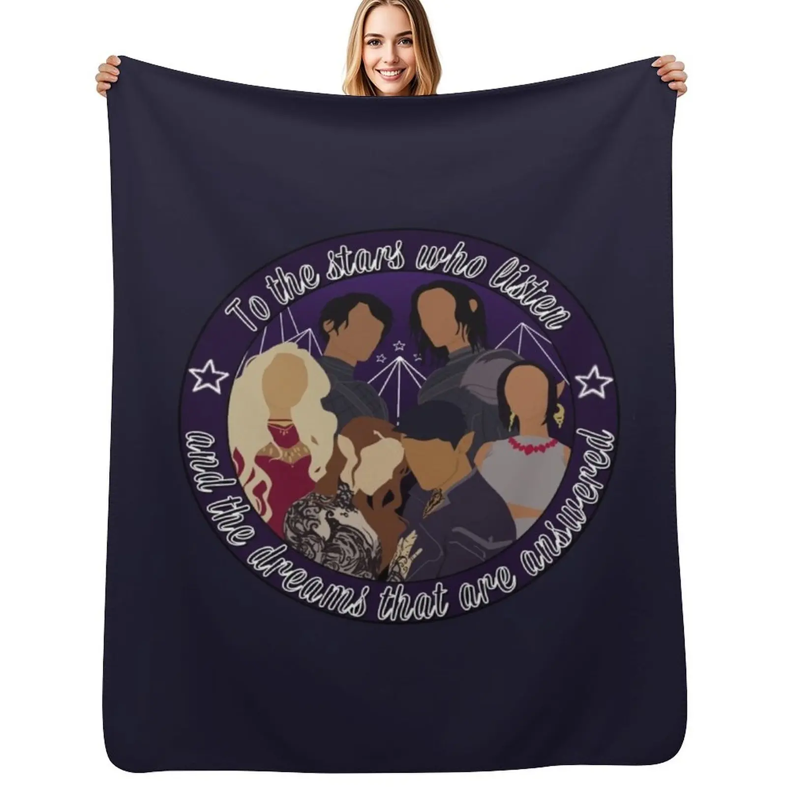 

The Night Court Inner Circle Throw Blanket Blankets For Sofas halloween Blankets