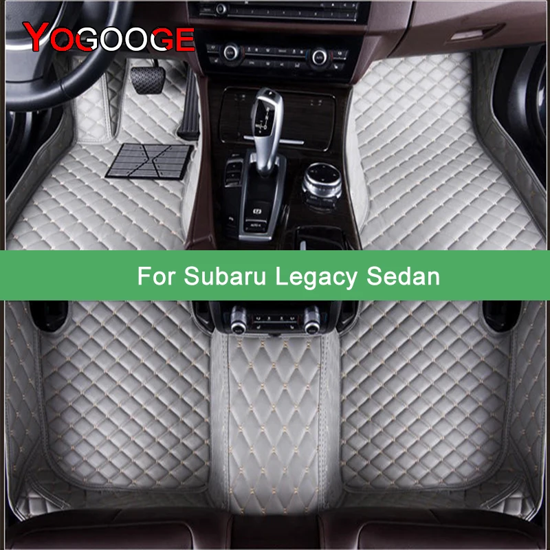 

YOGOOGE Custom Car Floor Mats For Subaru Legacy Sedan Auto Carpets Foot Coche Accessorie