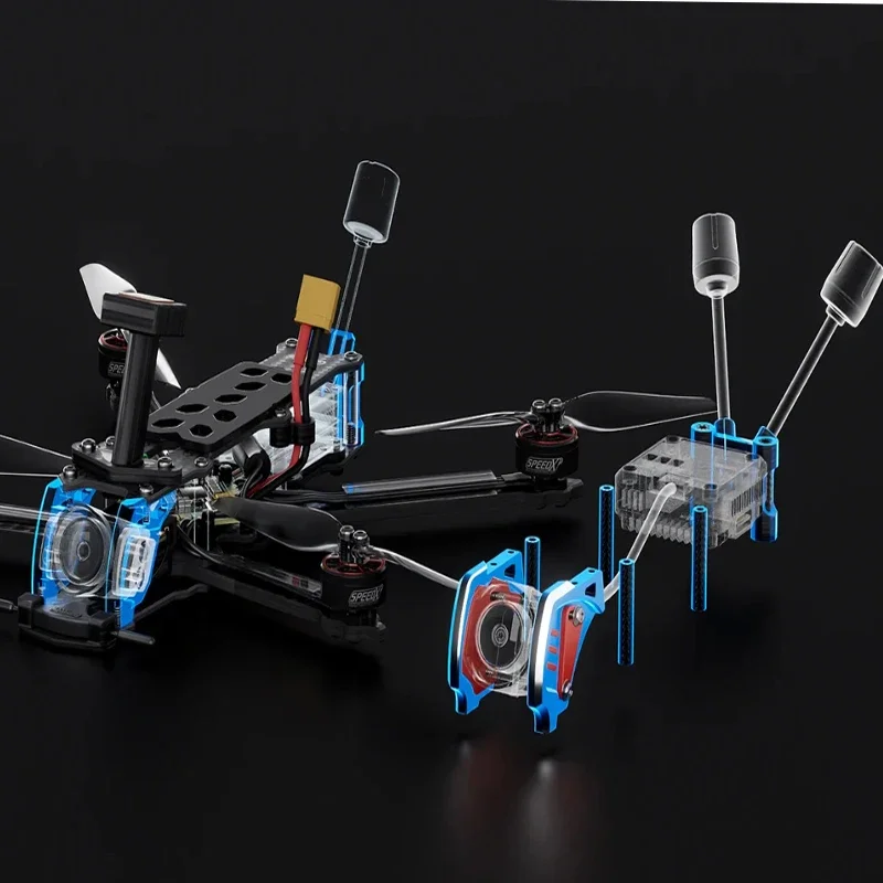 GEPRC Tern-LR40 O4 Pro Upgrade Kit Parts Suitable 4 Inches Replacement Repair Part Molded RC DIY FPV Freestyle Drone