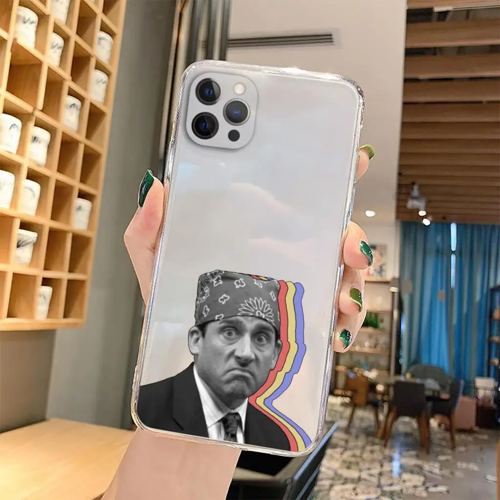 Michael Scott The Office Funny Humor Phone Case For iPhone 16 15 14 13 12 11 Pro Max Mini XS X XR 14 15 16 Plus Clear Soft Cover