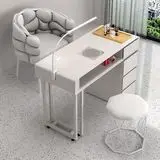 Light luxury multi-functional Internet celebrity manicure table Cream style manicure table and chair set Economical single