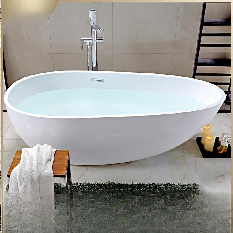 

Acrylic Japanese Internet celebrity small apartment fully independent home adult children bathroom skirt thin edge