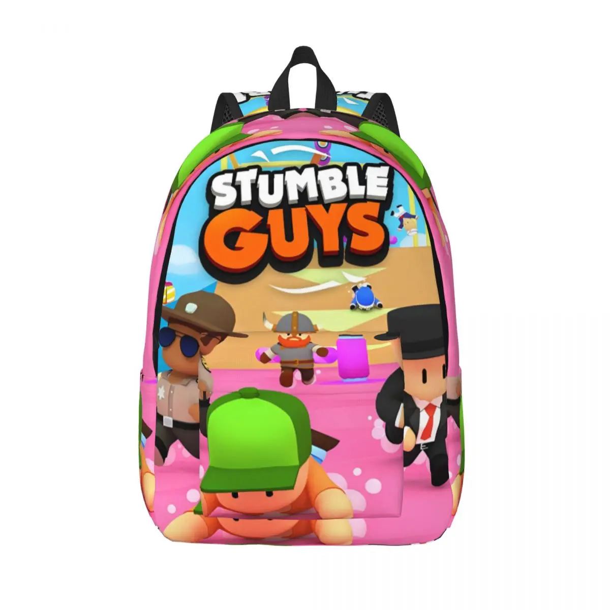 

Stumble Guys Cartoon Game Fashion Backpack Sports Student Hiking Travel Daypack for Men Women Laptop Shoulder Bag