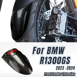 New Motorcycle Accessories Black Front Fender Mudguard Extender Extension For BMW R1300GS R 1300 GS R 1300GS Adventure 2023 2024