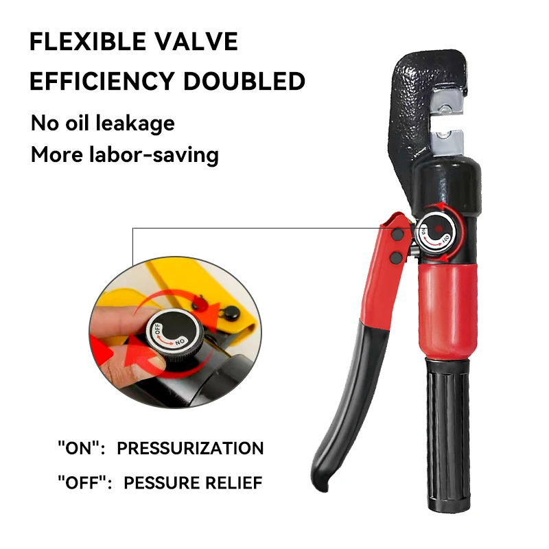 Hydraulic Crimping Tool with 9 Dies for Copper Aluminum Terminal Crimping 4-70mm² Cable Lug & Wire Rope Crimper