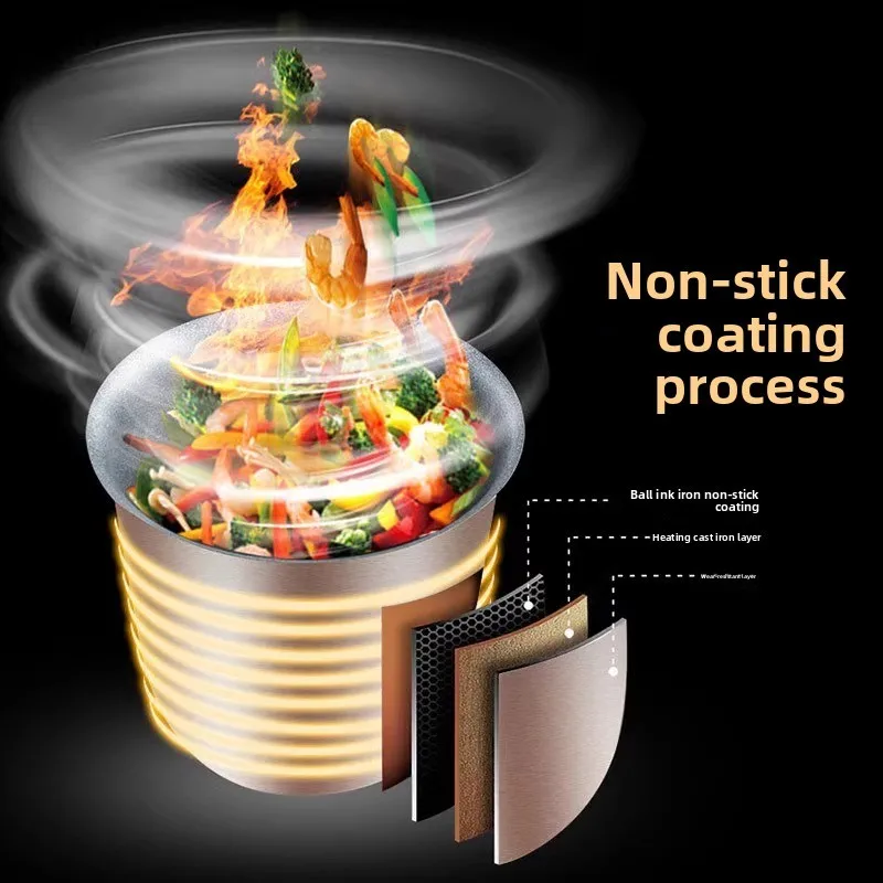 ماكينة طهي HTT بكرة أوتوماتيكية كبيرة معكرونة مقلية روبوت أرز مقلي ذكي