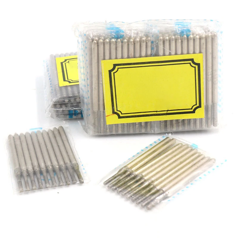 0.4/0.6/0.8/1.0/1.2/1.4/1.6/1.8mm Diamond Coated Tipped Drill Bit 2.35mm Shank Hole Saw Punching Needle for Tile Jewellery Glass