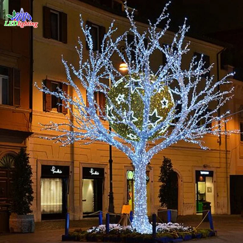 Custom. artificial large outdoor 3D LED motif light decoration tree
