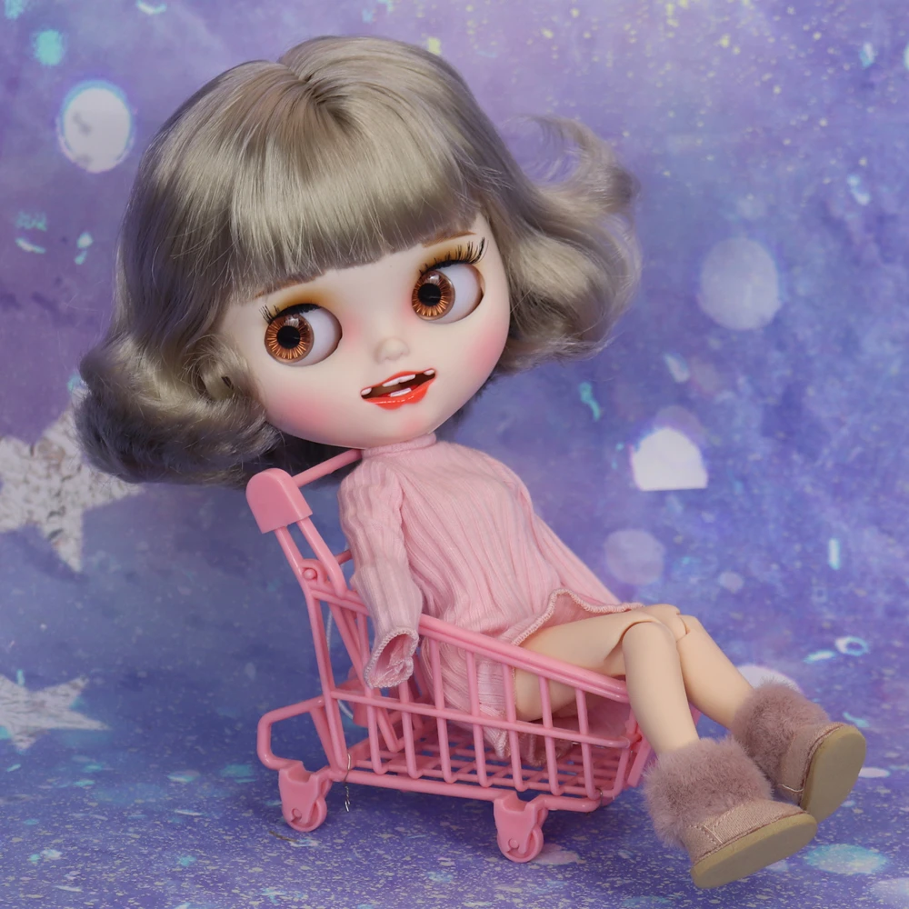 Shoes For Blyth Doll Warm Snow Boot With Fur Suitable For Rubber and Joint body