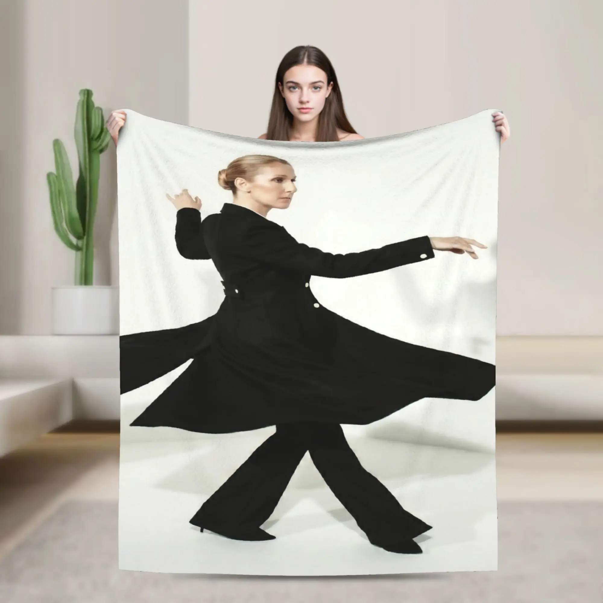 Super Soft Celines Dions Paris 2026 Tour Throw Blanket Premium Flannel Fleece Lightweight  Bed Blanket Warm Plush Blankets