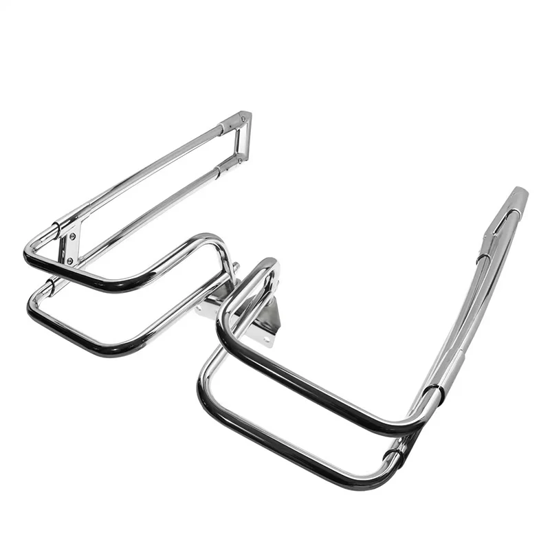 Side Box Bumper Side Box Guard Bar 14-23 Suitable for Harley Big Glide CVO Dual Light Glide Modification Parts Road King