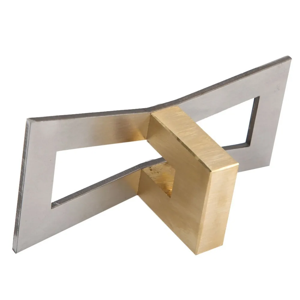 Stainless Steel Dovetail Marker with Scale Brass Dovetail Jig Guide 1:5/1:6/1:7/1:8 Slopes with Bevel Dovetail Scribing Gauge