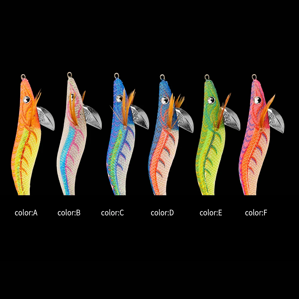 FSDZSO Squid Bait  2.5# 3.0# 3.5# Artificial Jigging Lures Slow Sinking Strong Hooks Sea Fishing Octopus Cuttlefish Luminous EGI view 6
