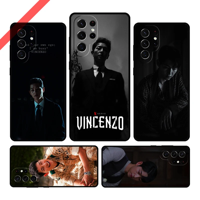 Korean TV Series Vincenzo song joongki Phone Case For Samsung Galaxy S20 FE S21 S10 S23 Plus S24 S22 Ultra Note20 S9 S8 Cover