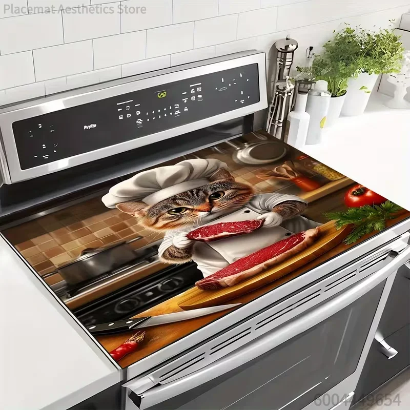 Charming Cat Themed Kitchen&bathroom Mat with Water Absorption Anti Slip Suitable for Tableware Home Decoration Home Carpet